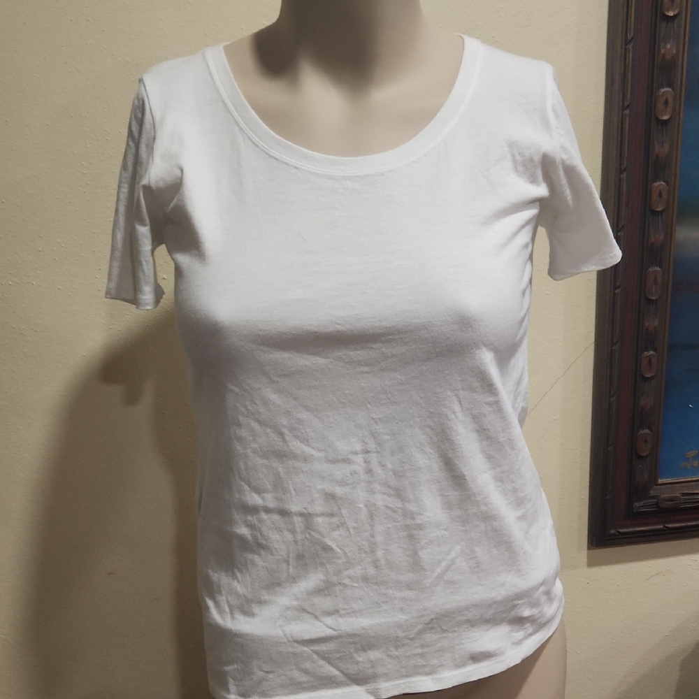 White Short Sleeve Shirt From Nike